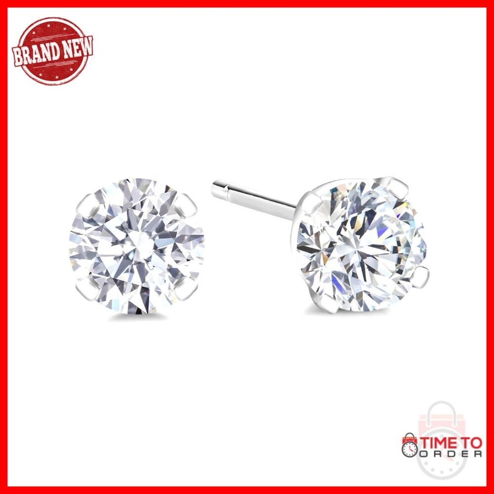 14K Gold Lab Grown Diamond Stud Earrings, 0.33cttw, E-F Color, VS1-VS2